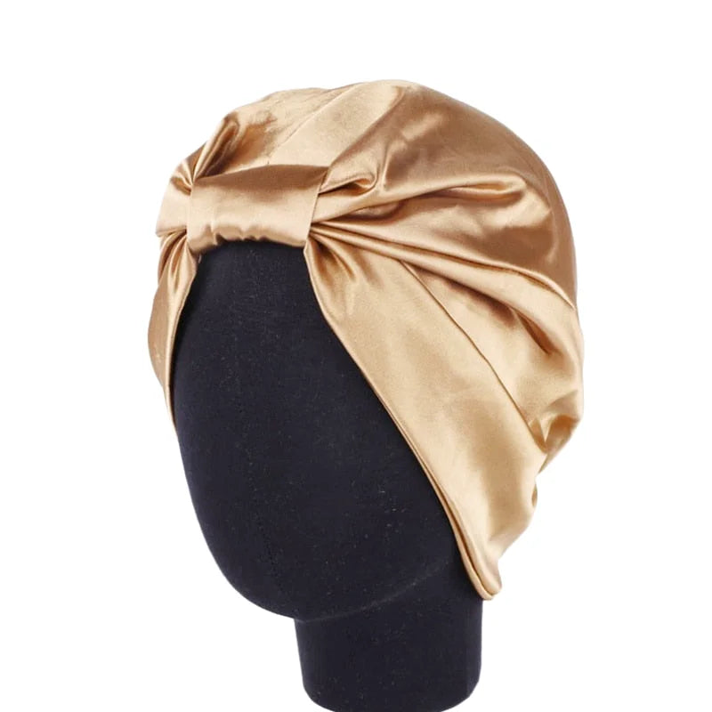 Bonnet doublé de satin marron foncé pour femmes et hommes - Bonnet doux et  chaud avec doublure en satin pour protéger les cheveux